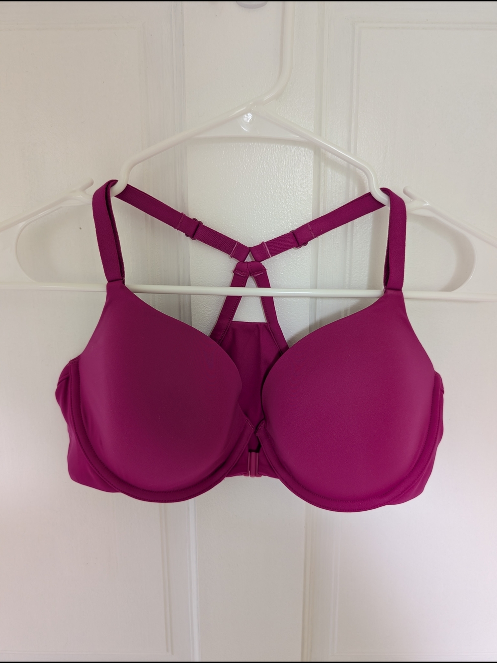 Bare Necessities Fuchsia Racerback Molded T-Shirt Bra - 34C